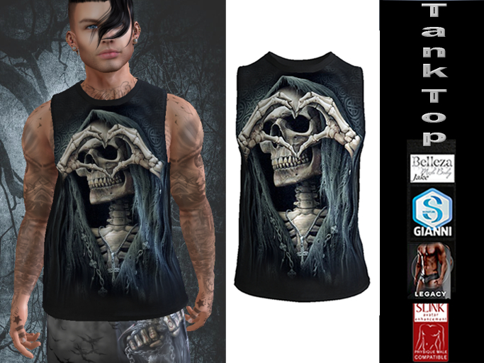InStyl-Men's Training Tank Top - v2.9 -(for Belleza Jake, Slink Male, Signature Gianni, Legacy)