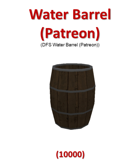 DFS Water Barrel (Patreon) (Texture)