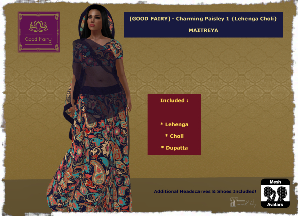 [Good Fairy] - Charming Paisley 1 {Lehenga Choli} MAITREYA