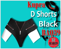 [R39] Kupra D Shorts BLACK