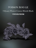 POISON ROUGE Odyssey Flower Crown - Bluish Black