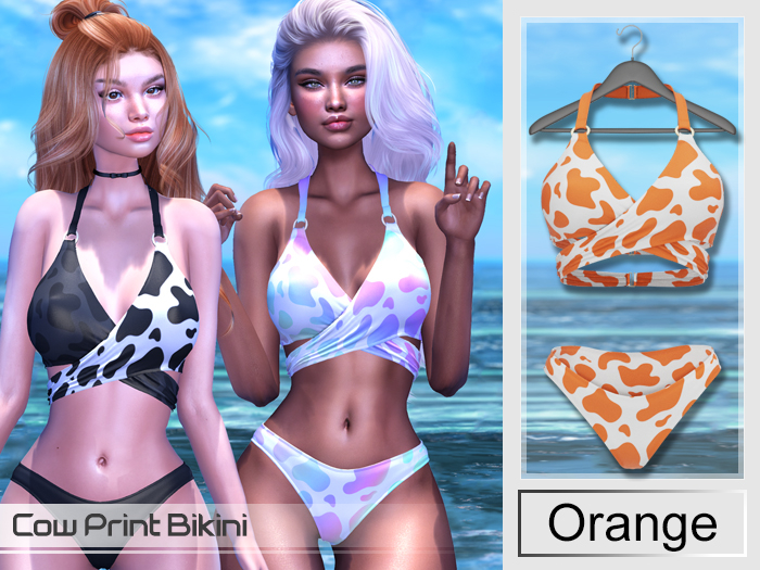 Iso Darling - Cow Print - Bikini Orange