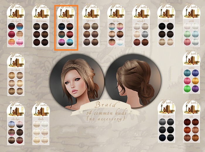 ~Tableau Vivant~ Writer Hair - Dark Dyes\Moning (ruby)