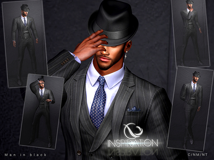 Inspiration - Static Poses Man in black