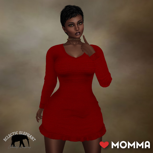 *SM* LOVEMOMMA Mesh Kelly Dress Unscripted Red