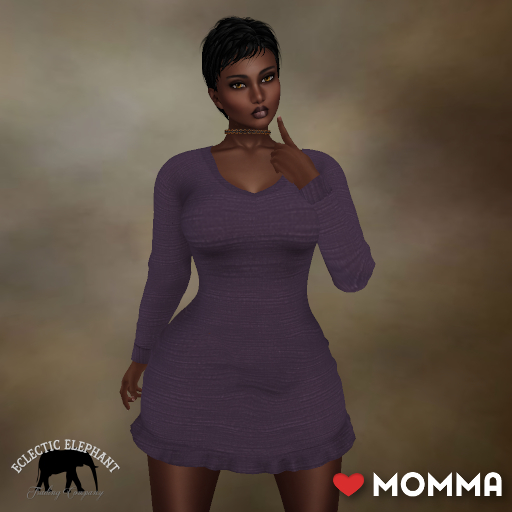 *SM* LOVEMOMMA Mesh Kelly Dress Unscripted Purple