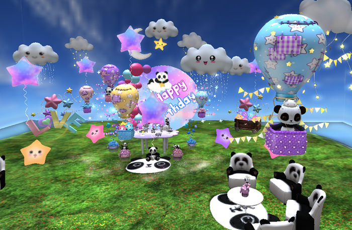  Panda clouds party