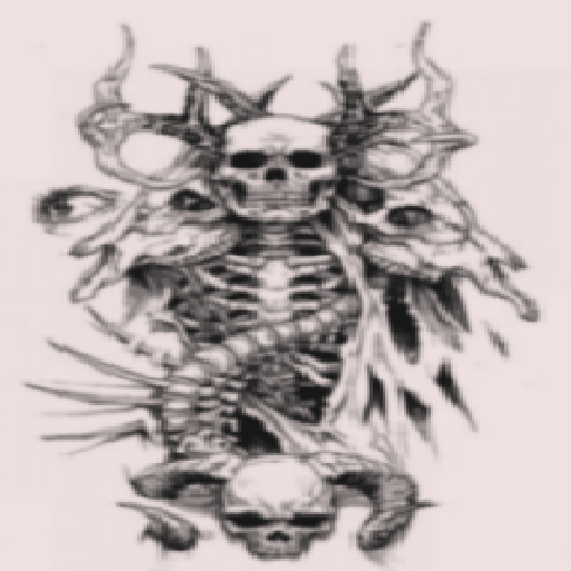 Full skeleton tattoo - back