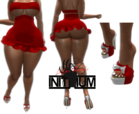 Lalas Threads red pladd dress fits KUPRA 