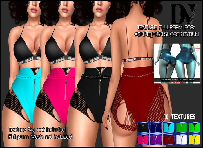 DV- SHINE_HIGH SHORTS BYBUN-TEXTURE
