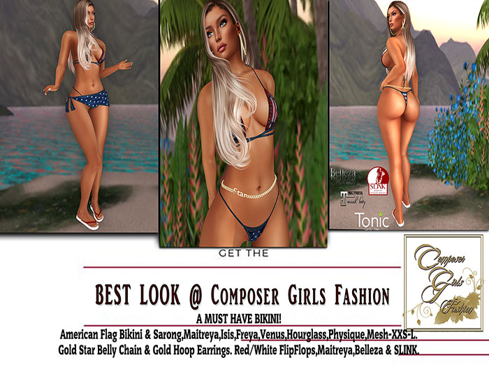 !CGF-*American Flag* Bikini