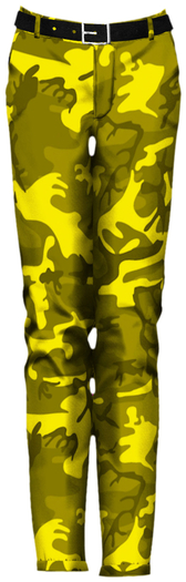{Dorkus!} Camo Slacks - Yellow - Tweenster