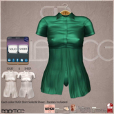 Baiastice_Lorena Shirt & Panties-Emerald