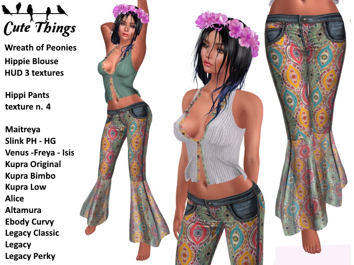 [CT] Hippie Outifit n. 4 - Maitreya - Slink - Kupra - Legacy - Belleza - Alice - Altamura - Ebody