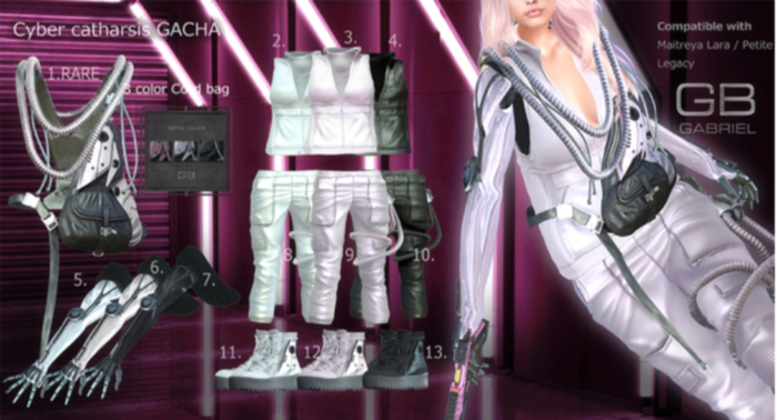 8.::GB:: Cyber ultimate Pants  (F) White
