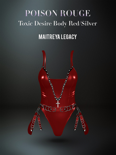 POISON ROUGE Toxic Desire Red/Silver