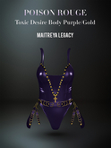 POISON ROUGE Toxic Desire Purple/Gold