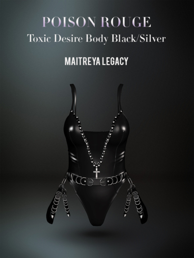 POISON ROUGE Toxic Desire Black/Silver