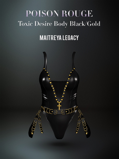 POISON ROUGE Toxic Desire Black/Gold 