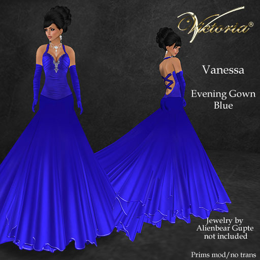 VictoriaV - Vanessa Evening Gown Blue