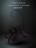 POISON ROUGE Emmele Hat - Black Purple