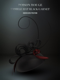 POISON ROUGE Emmele Hat - Black Garnet