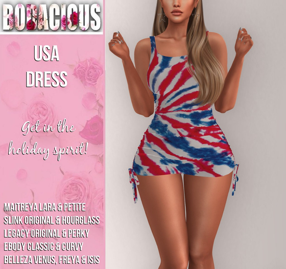 [:B:]  USA  Dress *ADD ME* PROMO