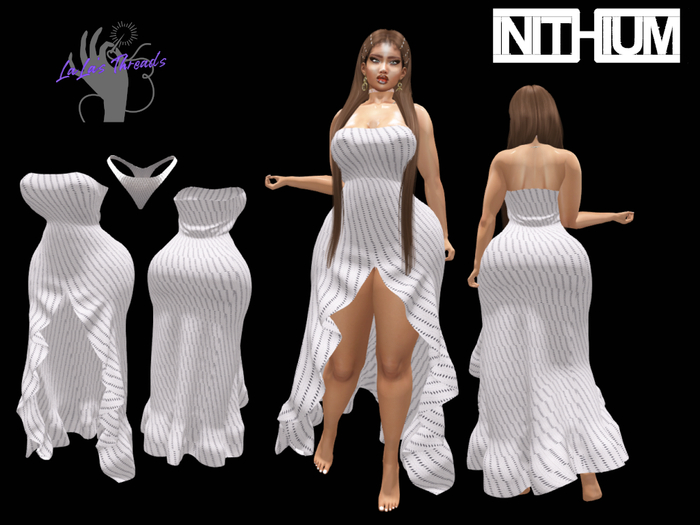Lala's threads Jersey Summer Dress Thong set