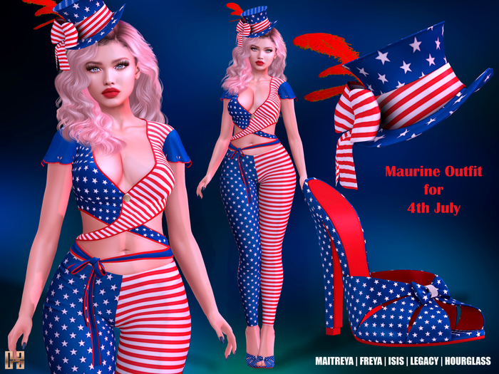[hh] Maurine Outfit for 4th July
