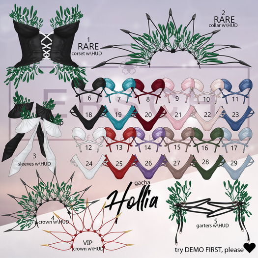 26. ERSCH - Hollia Gacha {Legacy} bottom -violet-