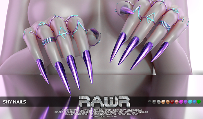 RAWR! Shy Nails DEMO (add me)