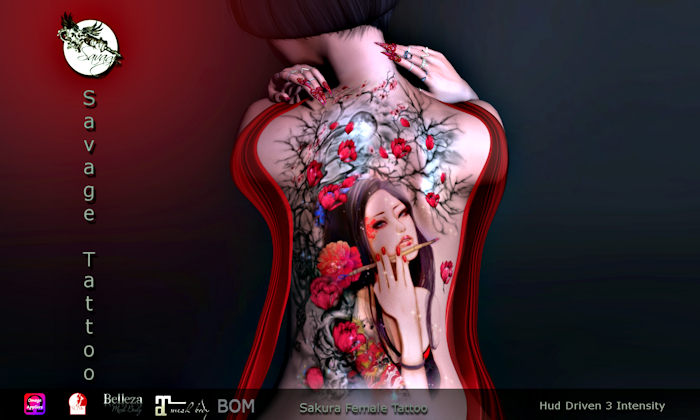Savage - Sakura Female Tattoo - Add.