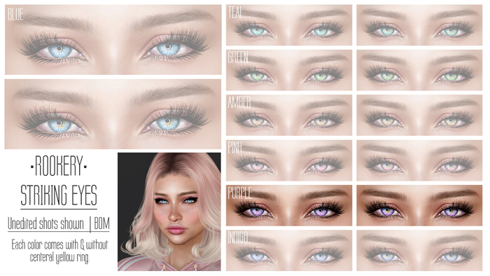 Rookery: Striking Eyes - Purple Set
