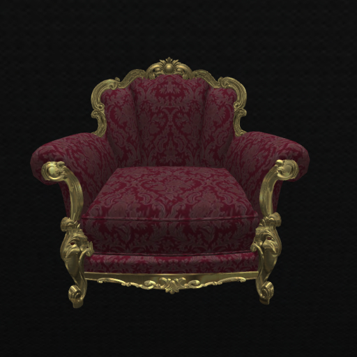 CHAIR BAROQUE RED