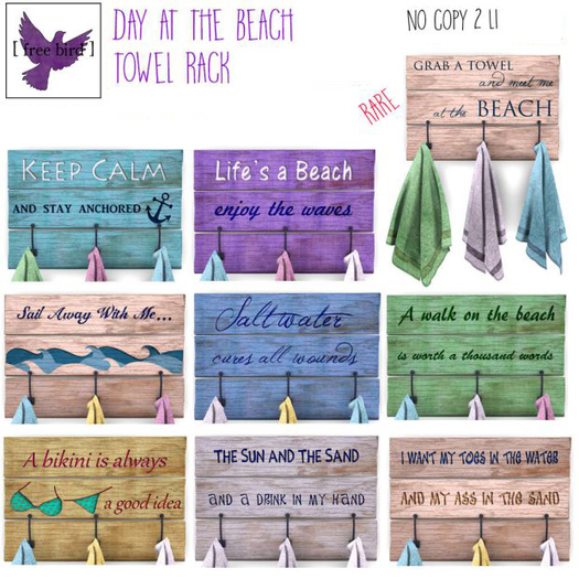 [ free bird ] Beach Towel Rack - Saltwater Cures