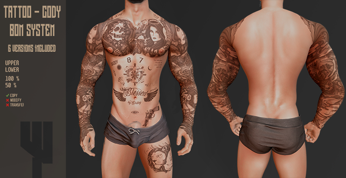 [ CACTUS ] TATTOO - CODY 