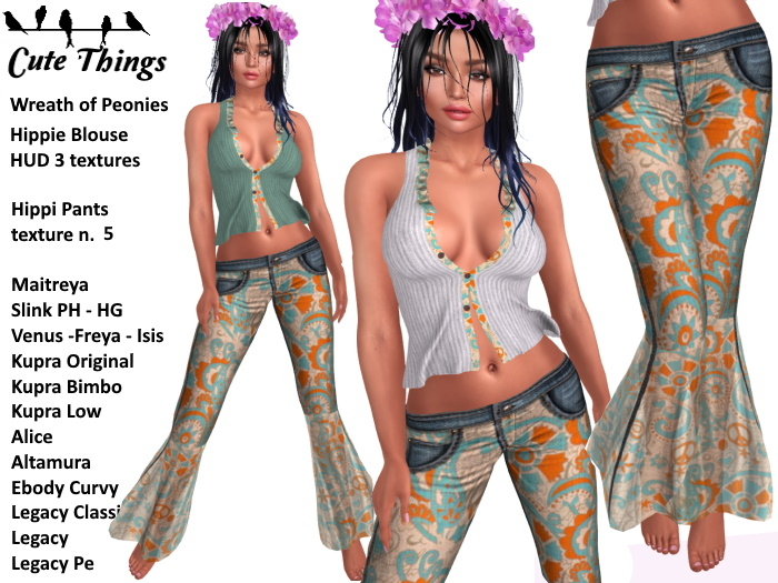 [CT] Hippie Outifit n. 5 - Maitreya - Slink - Kupra - Legacy - Belleza - Alice - Altamura - Ebody