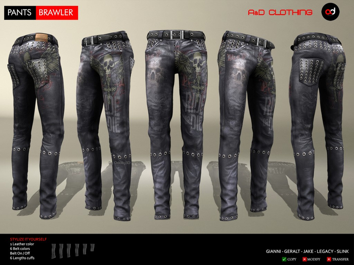 A&D Clothing - Pants -Brawler- Charcoal