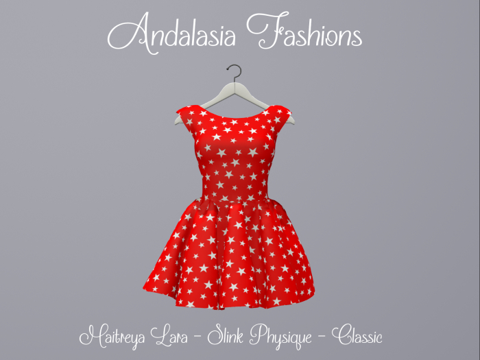 Andalasia Fashions - Chasing Stars Dress - Red