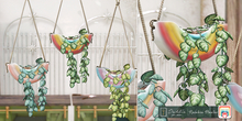 Dahlia - Rainbow Hanging Planter - FATPACK 