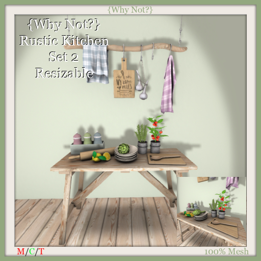 {Why Not?} Rustic Kitchen Set 2-Boxed