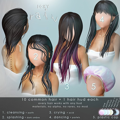 [LCKY] 5. Rain // Plastic Cap - Pink