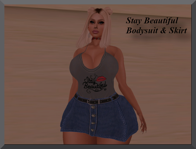 *S* Stay Beautiful Bodysuit & Skirt