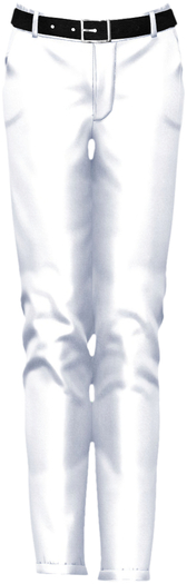{Dorkus!} Solid Slacks - White