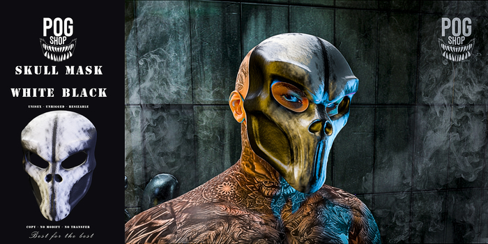 Mask Skull Black_White(by PogShop)(RESIZE)(BOXED)