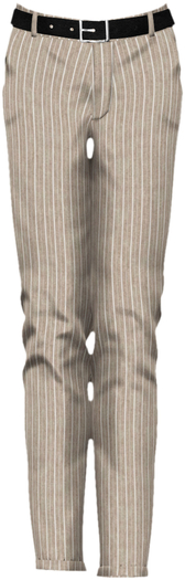 {Dorkus!} Pinstripe Slacks - Light Brown