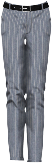 {Dorkus!} Pinstripe Slacks - Light Blue