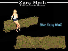 Zara Mesh - Landscape - Stone Mossy Wall - FULL PERM MESH