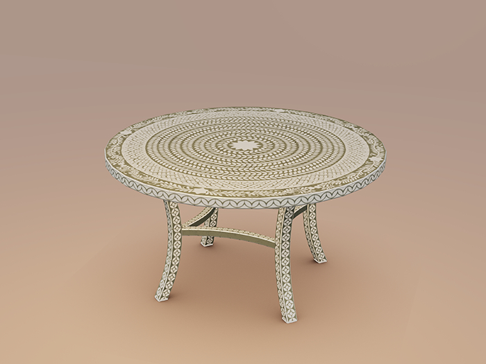 {{LGD}} Ashani Bone Inlay Dinning table (Heena)