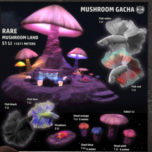 [Since1975] Mushroom - Fish Blue